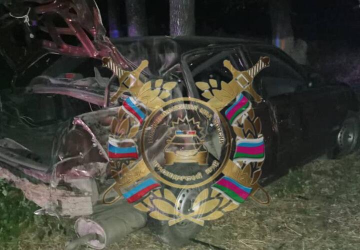 На Кубани после столкновения автомобиля с деревом пострадали три человека