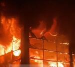 Мебельный магазин сгорел в Анапе ночь 23 апреля