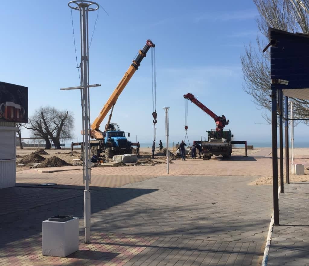 Строительство ресторана в Ейске начали прямо на пляже