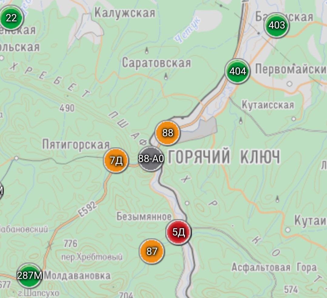 Реки поднялись до опасных отметок в Краснодарском крае