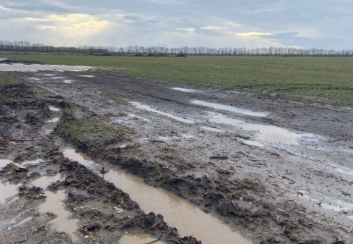 На новом кладбище Краснодара в хуторе Копанской царит бездорожье