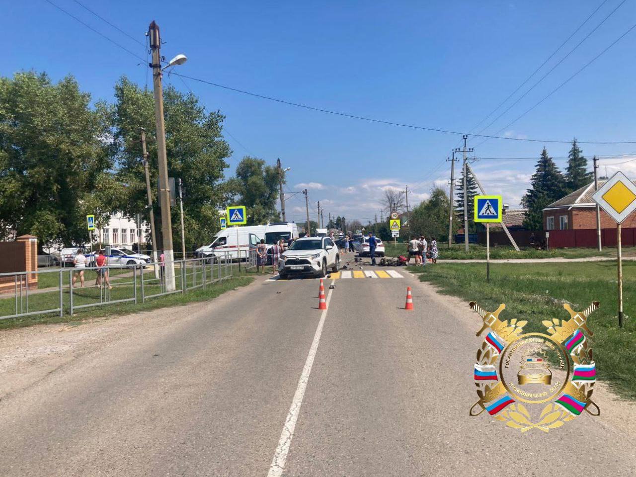 В ДТП на Кубани погиб 5-летний пассажир скутера