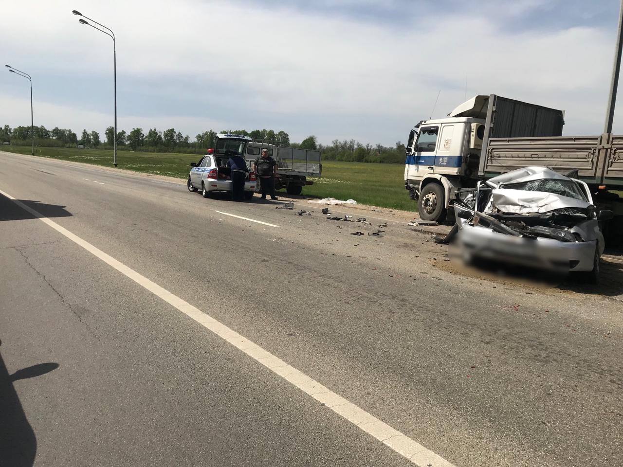 Две 19-летние девушки пострадали в ДТП на трассе под Краснодаром