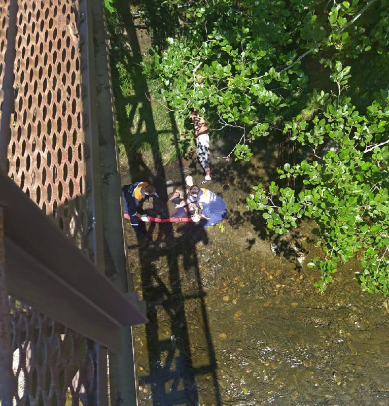 В Сочи мужчина упал с моста и повредил позвоночник