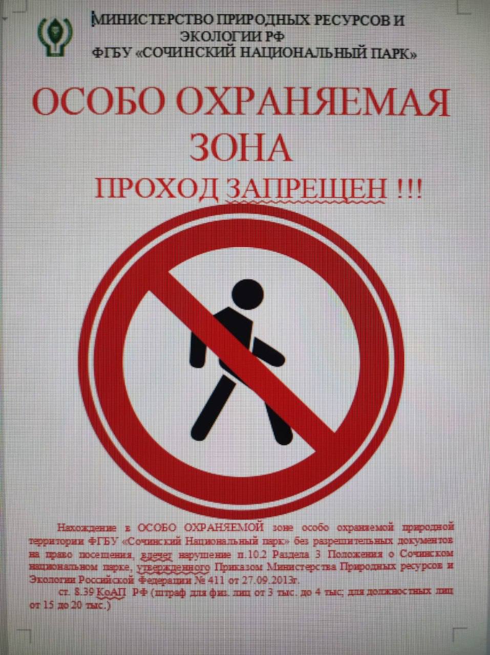 В Сочи оштрафовали туриста, которого искали несколько дней