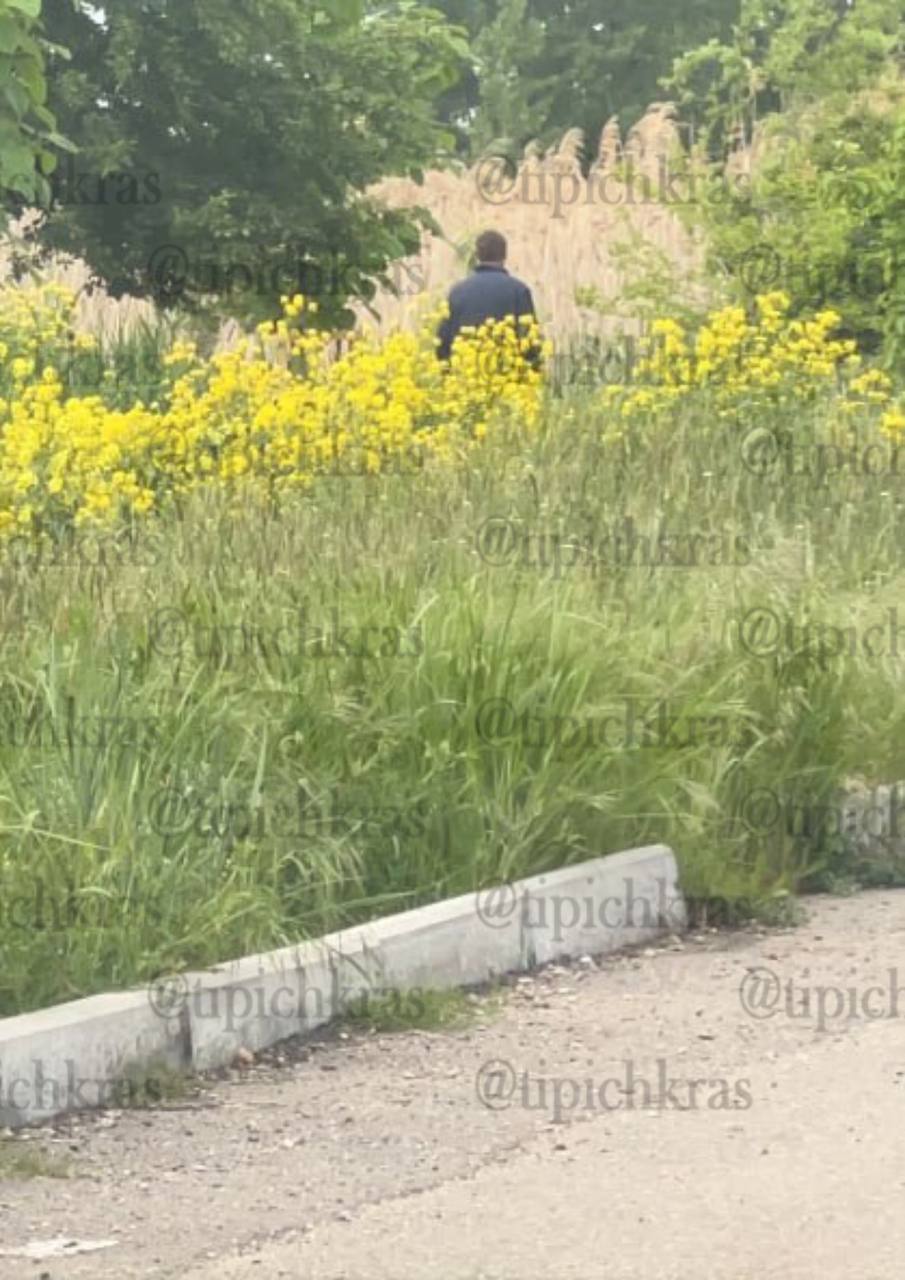 В элитном поселке Краснодара долгое время бродит неизвестный с ножом