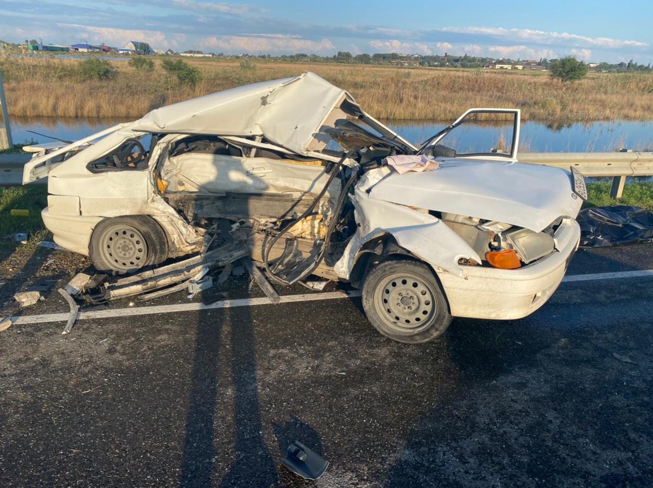 На Кубани в аварии двух «Лад» погиб мужчина, еще два человека получили травмы