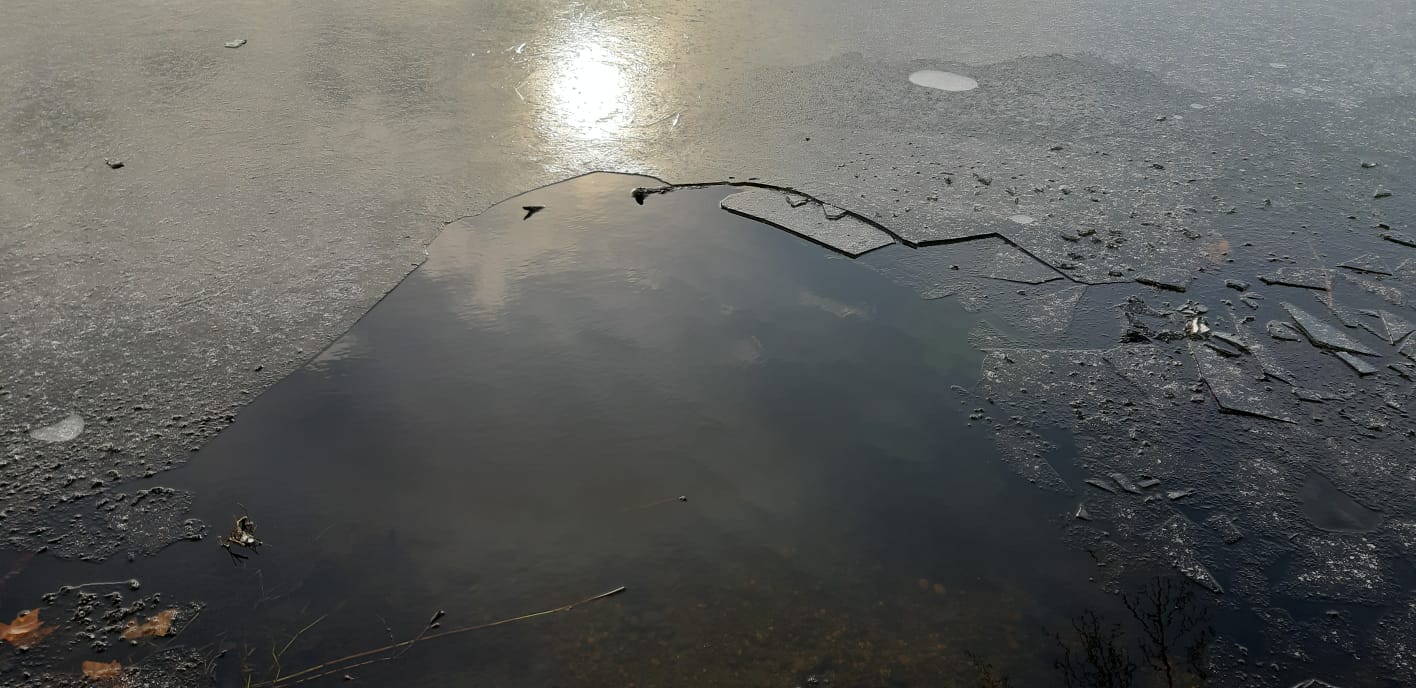 В Краснодаре дети испытывают опасный лед ВИДЕО