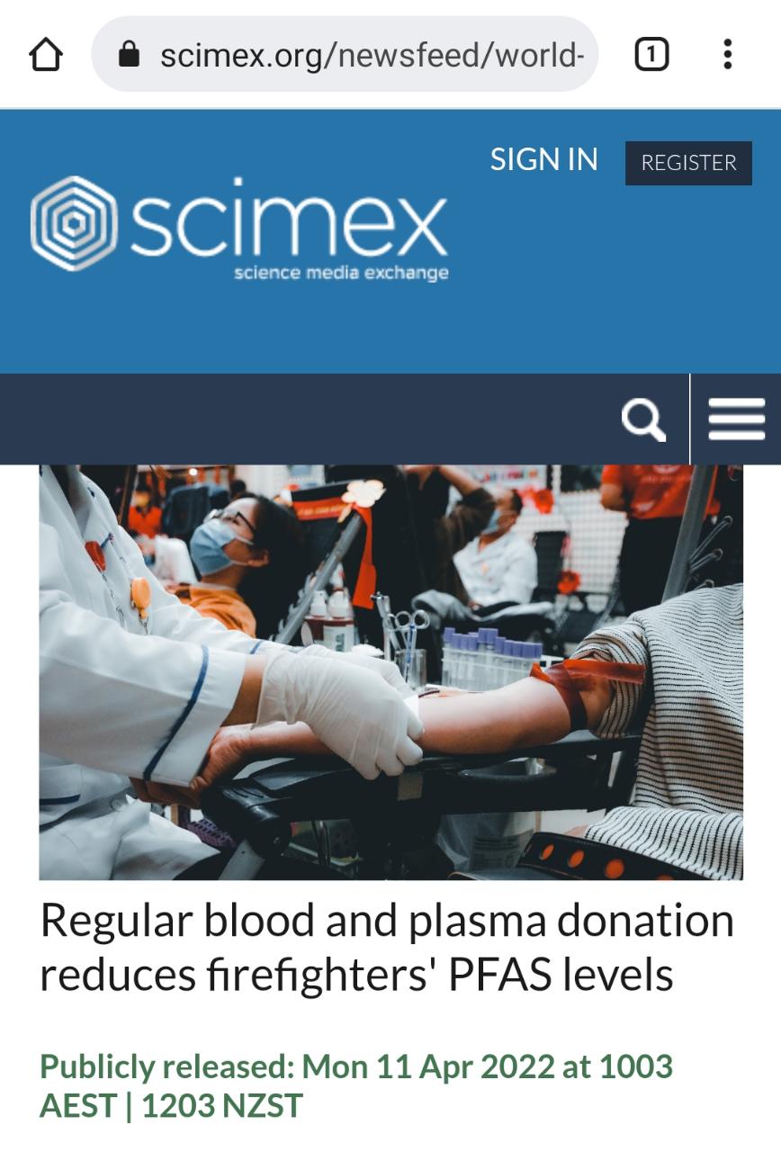 Донорство способствует очистки крови от «вечных химикатов»