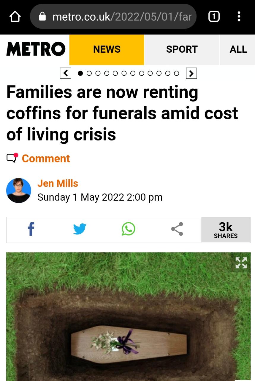 Новый тренд: англичанам предлагают брать гробы в аренду