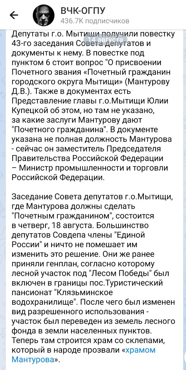 Богатый министр Мантуров может стать почетным льготником Геленджика