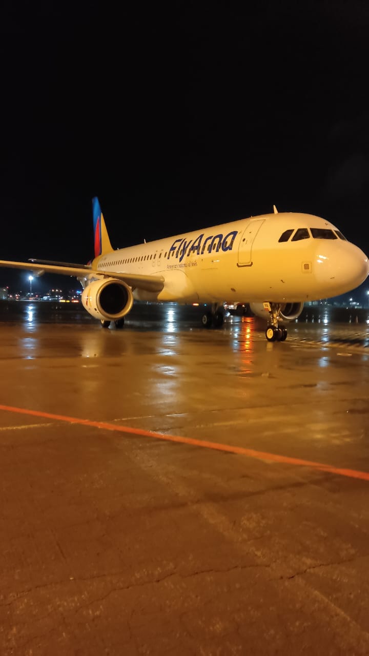 Сегодня в аэропорту Сочи встретили первый рейс из Еревана