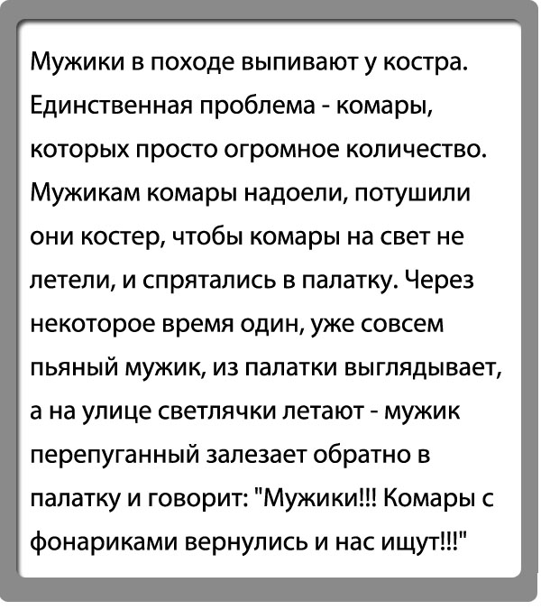 Борьба с комарами в квартире развивает слух, внимание, ловкость и паранойю: анекдоты дня