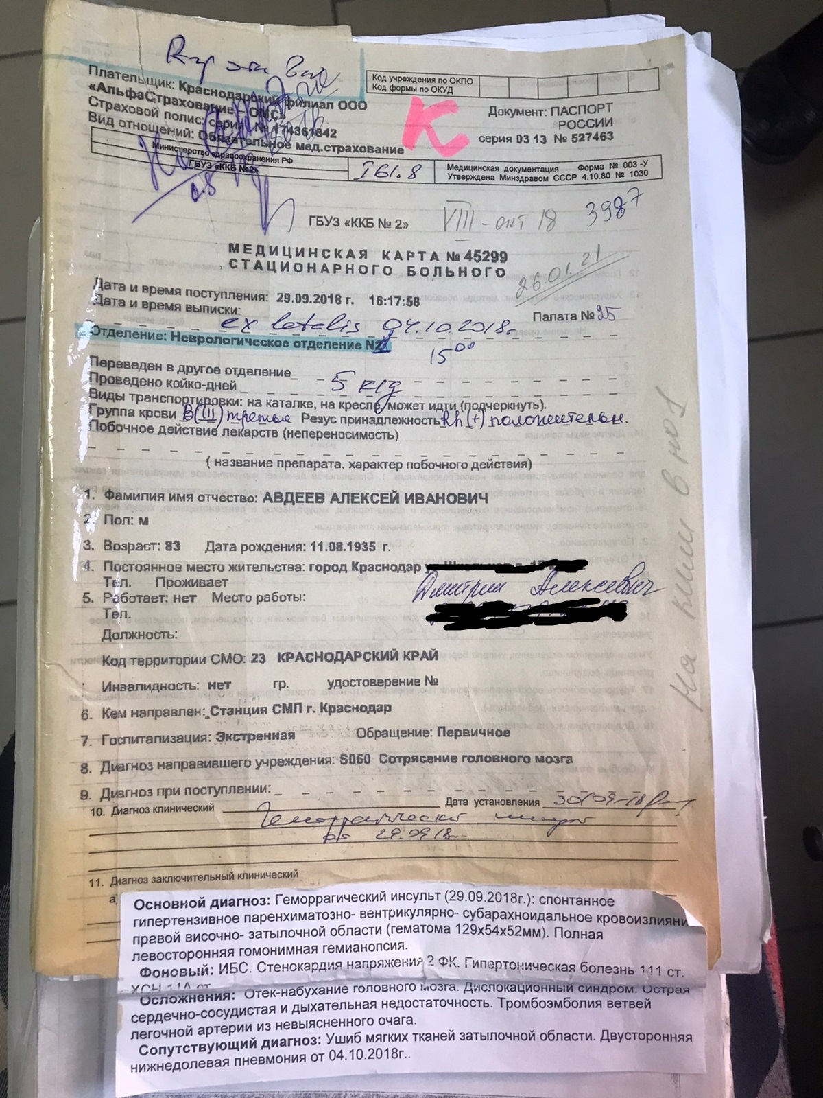 Фальсификация: в Краснодаре после ДТП умер человек, водитель наказание не понес