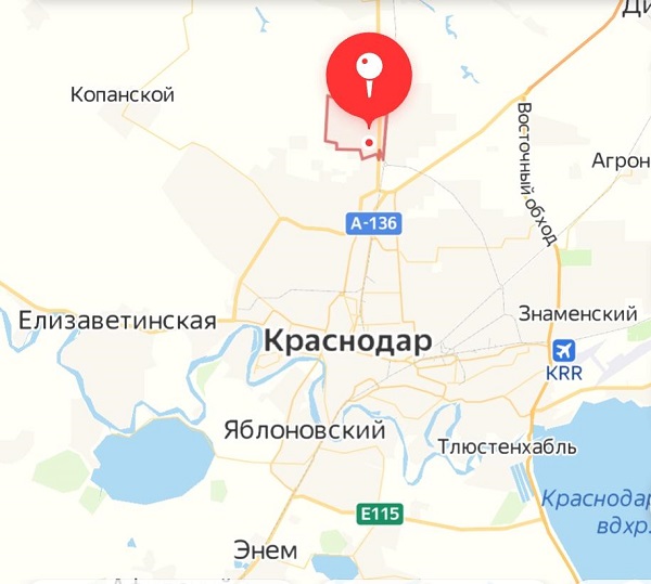 Краснодар витаминкомбинат карта