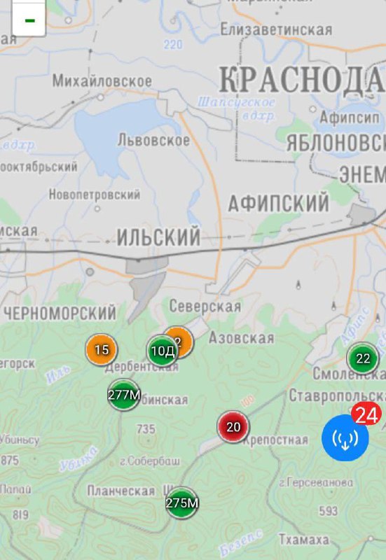 Реки поднялись до опасных отметок в Краснодарском крае