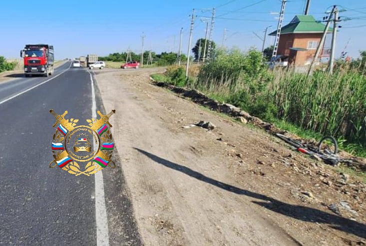 На Кубани грузовик насмерть сбил 60-летнего велосипедиста