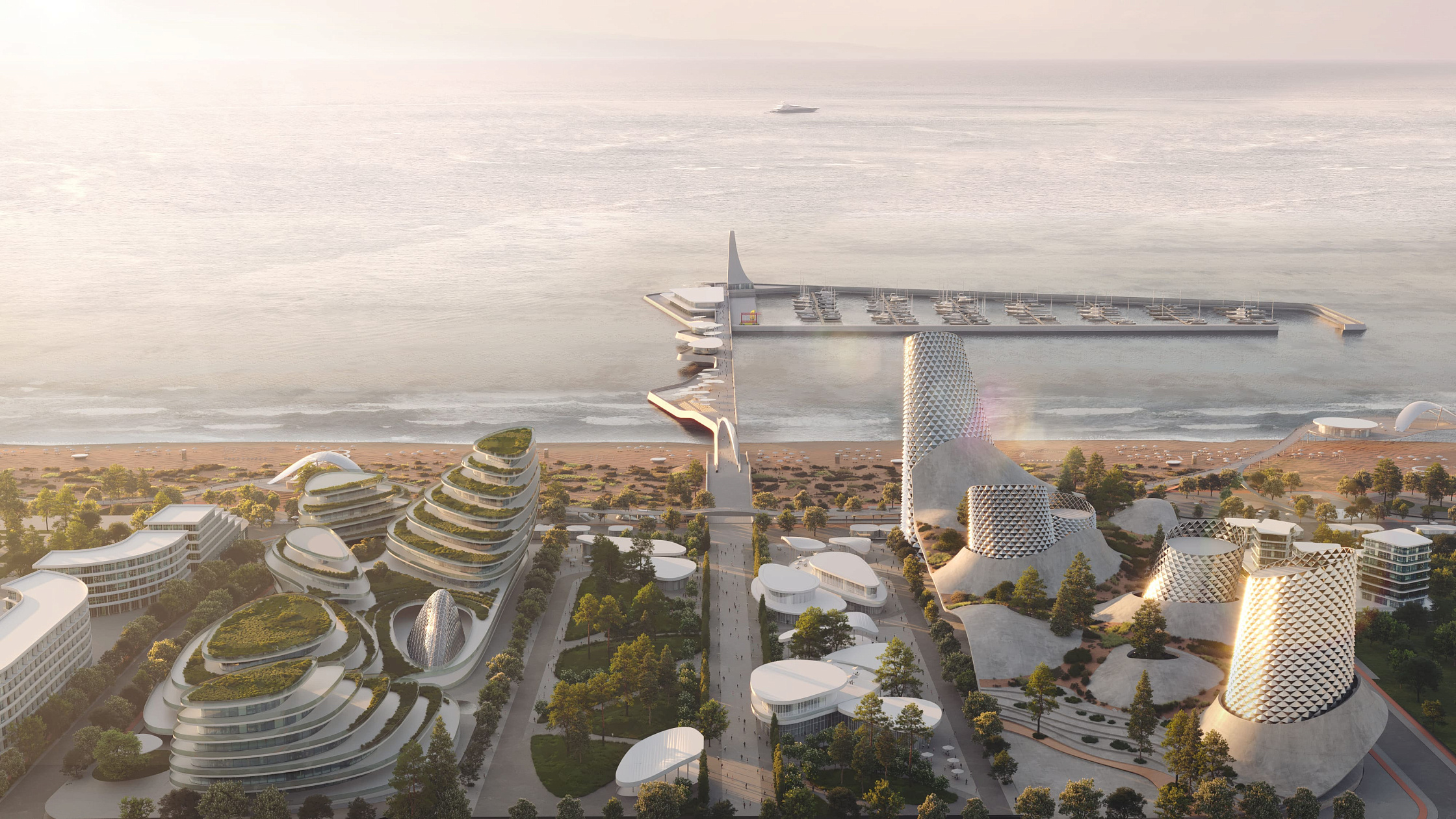 В Краснодарском крае показали, как будет выглядеть курорт «Новая Анапа»