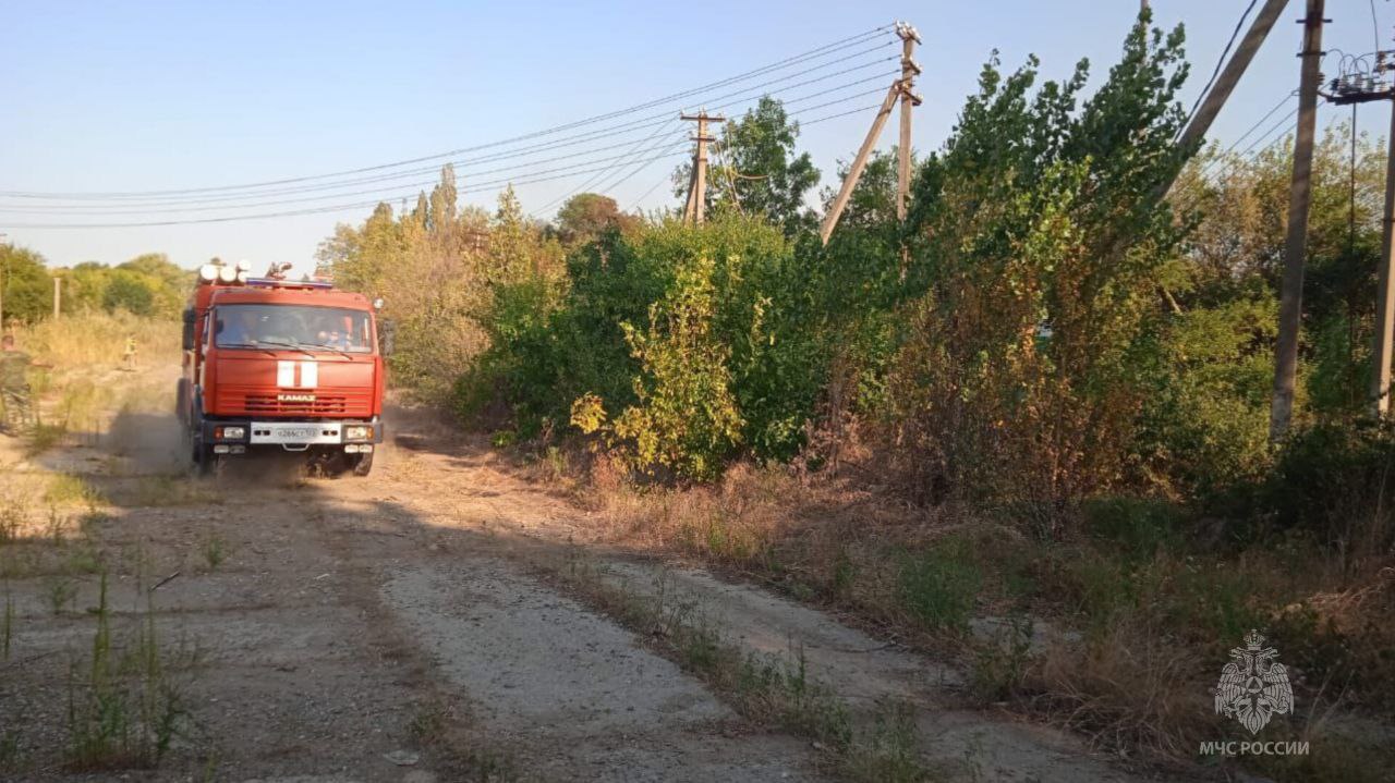 В Северском районе Кубани пожар охватил более 1000 кв.м. 