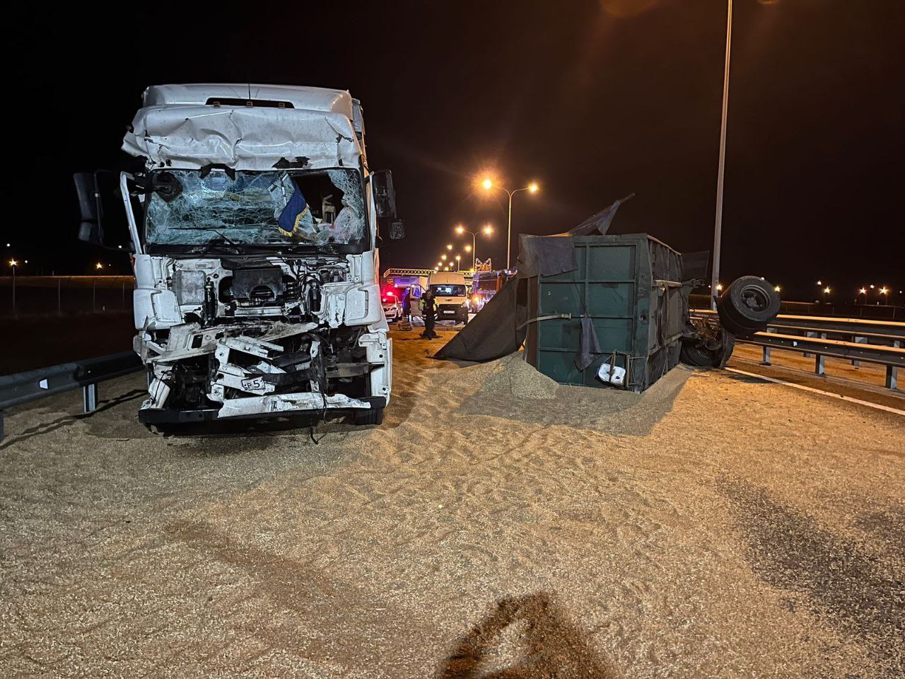 На Кубани произошло два крупных ДТП участием большегузов