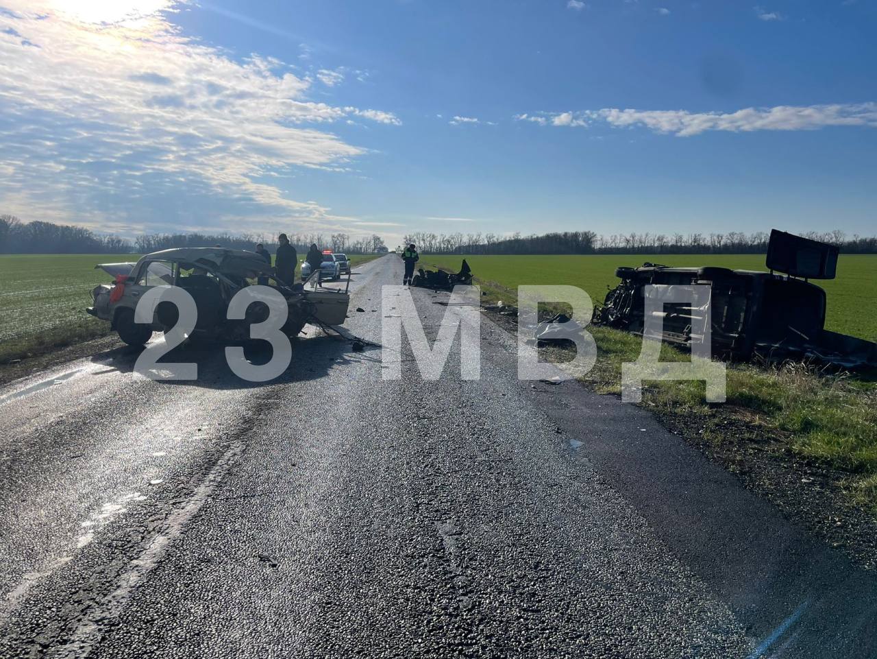 На Кубани в ДТП с «Мерседесом»  погибли водитель и пассажир «шестерки»