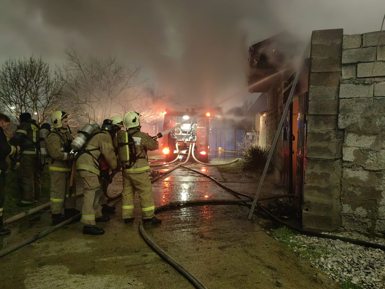 Пожар в Новоросссийске