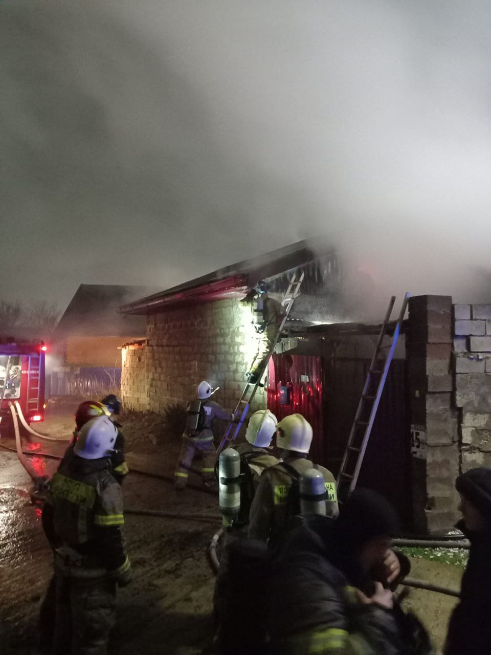 Пожар в Новоросссийске