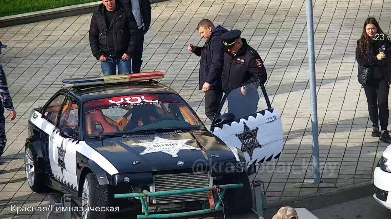 Сотрудников администрации Кубани испугал автомобиль американской полиции