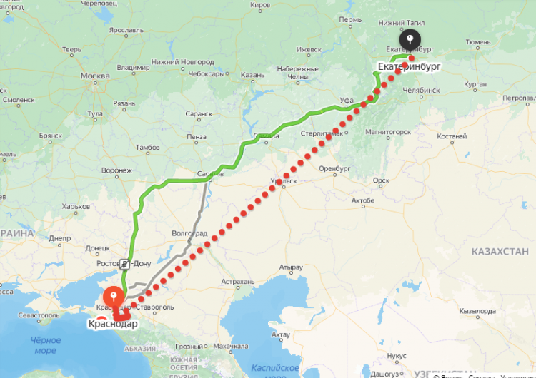 Строительство трассы «Екатеринбург – Краснодар» отложили на неопределенный срок