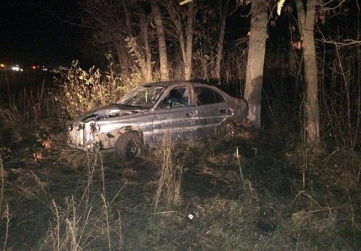 На Кубани водитель иномарки врезался в дерево