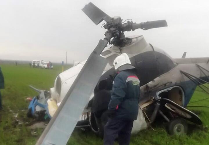 По факту крушения вертолета в Краснодарском крае возбуждено уголовное дело