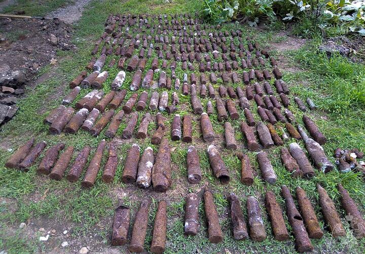 На Кубани нашли и взорвали более трехсот снарядов и мин ВИДЕО