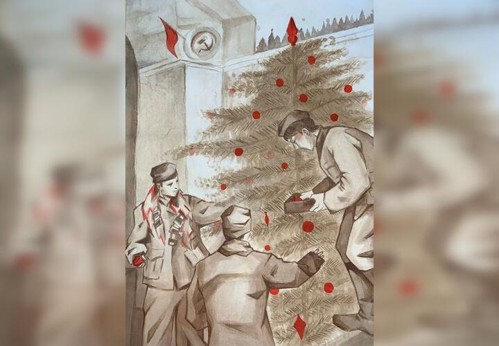 Рисунок юной кубанской станичницы станет новогодней открыткой