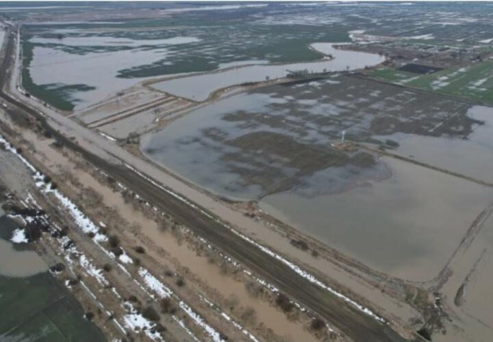 В Краснодарском крае из-за сильных осадков затопило поля