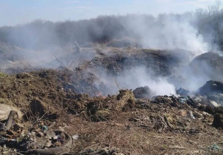В Горячем Ключе снова горел закрытый мусорный полигон