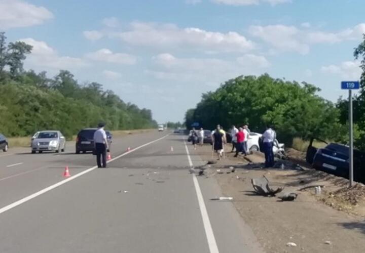 В Курганинском районе Кубани 59-летний водитель погиб в лобовом ДТП
