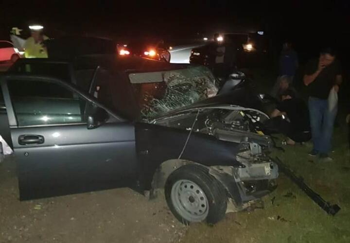 На Кубани две «Лады» столкнулись на встречке, оба водителя погибли
