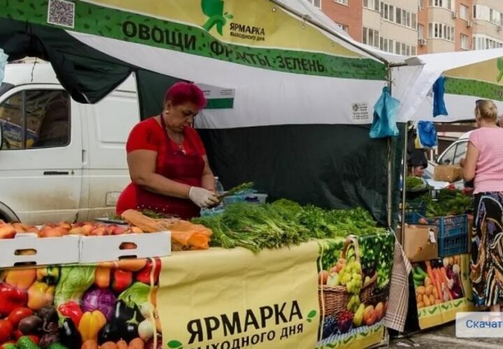 В Краснодаре сегодня работает пять продовольственных ярмарок