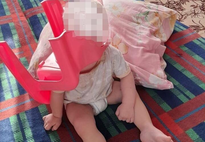 В Новороссийске годовалый ребенок застрял в горшке