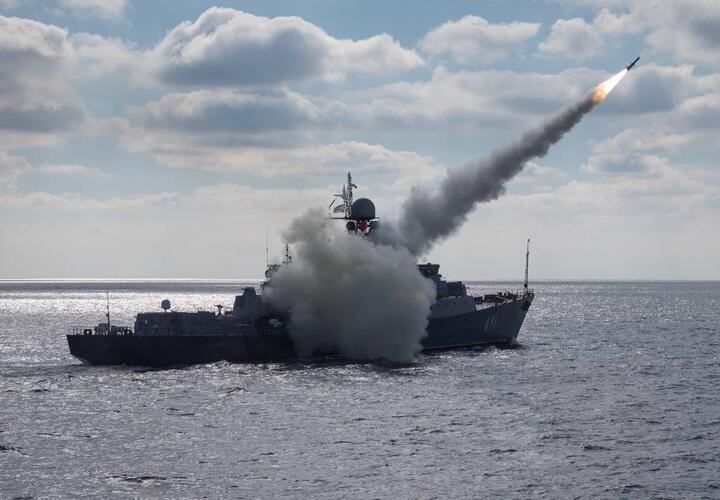 Минобороны опубликовало кадры запуска ракет с военных кораблей