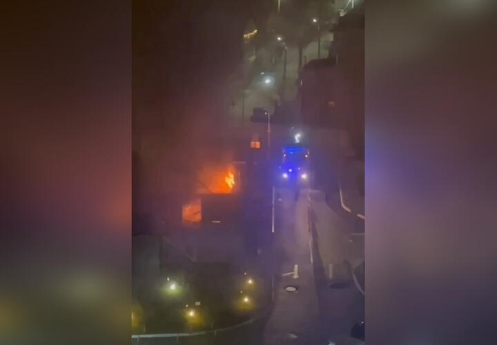 В Краснодаре на улице Гаражной произошел пожар 