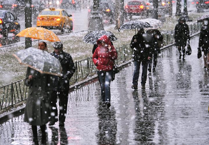В выходные дни на Кубани будет много дождя, даже с мокрым снегом