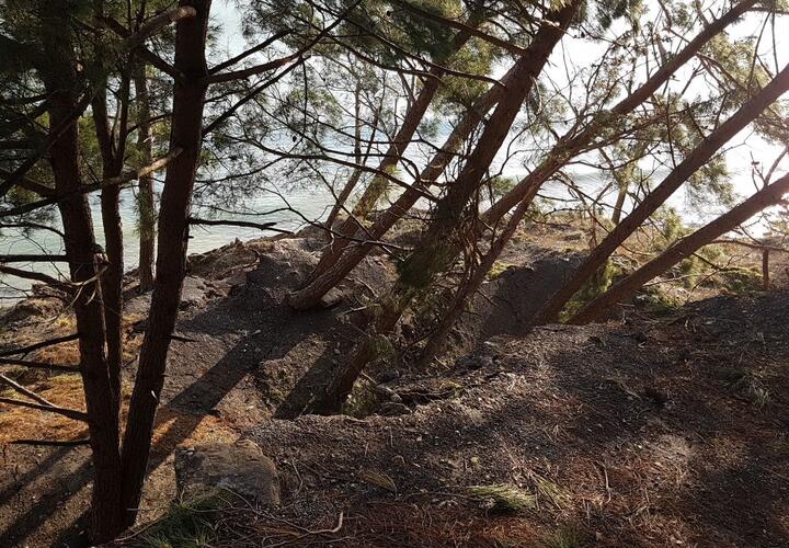 В Туапсинском районе Кубани обрушился берег с кемпингом