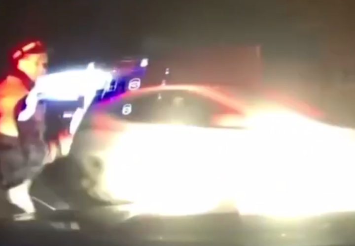 На Кубани госавтоинспекторы сняли погоню за пьяным водителем