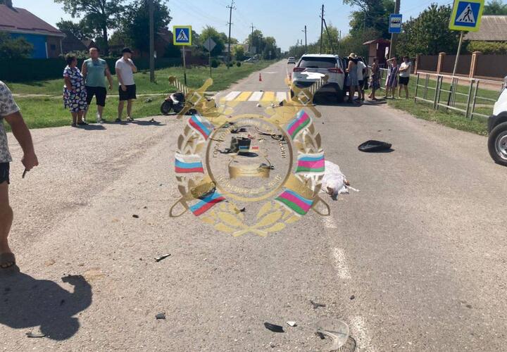 В ДТП на Кубани погиб 5-летний пассажир скутера