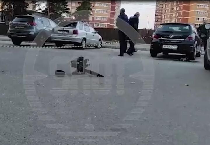 Сбитый в Подмосковье беспилотник упал возле жилой высотки