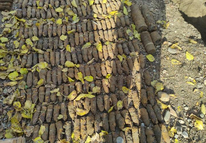 На Кубани под землей нашли склад артиллерийских снарядов