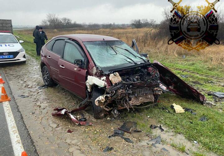 Два человека, в том числе 7-летний ребенок, погибли в ДТП в Брюховецком районе Кубани