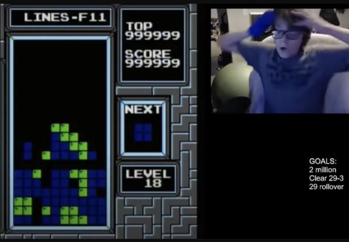 13-летний подросток из Оклахомы стал первым в истории игроком, прошедшим «Тетрис» до конца