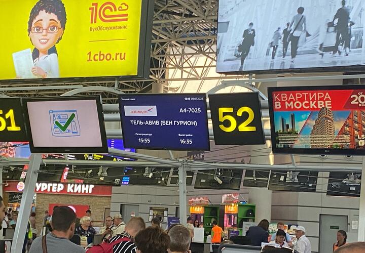 В аэропорту Сочи наградили первого пассажира рейса в Тель-Авив 